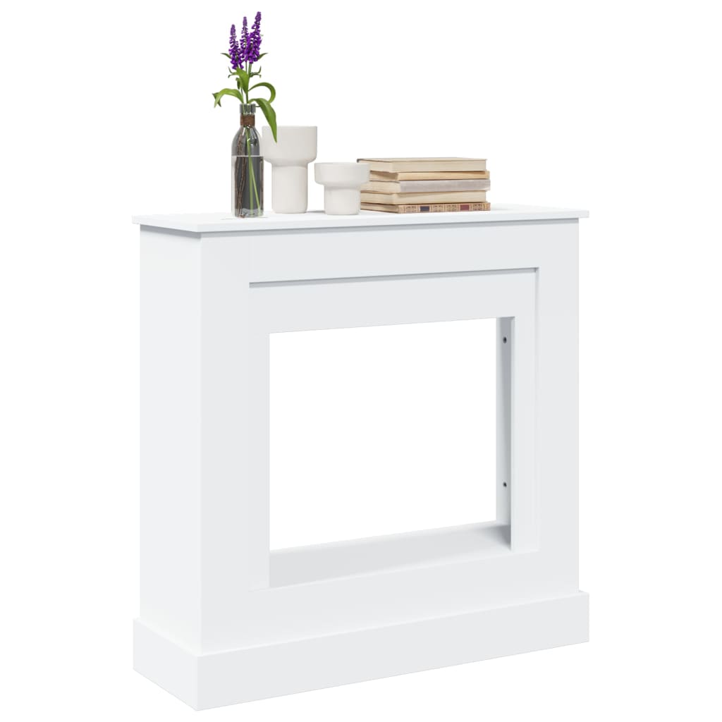Kaminumrandung Braun Eichen-Optik 90X30X90 Cm Holzwerkstoff