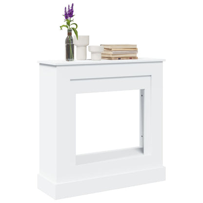 Kaminumrandung Braun Eichen-Optik 90X30X90 Cm Holzwerkstoff