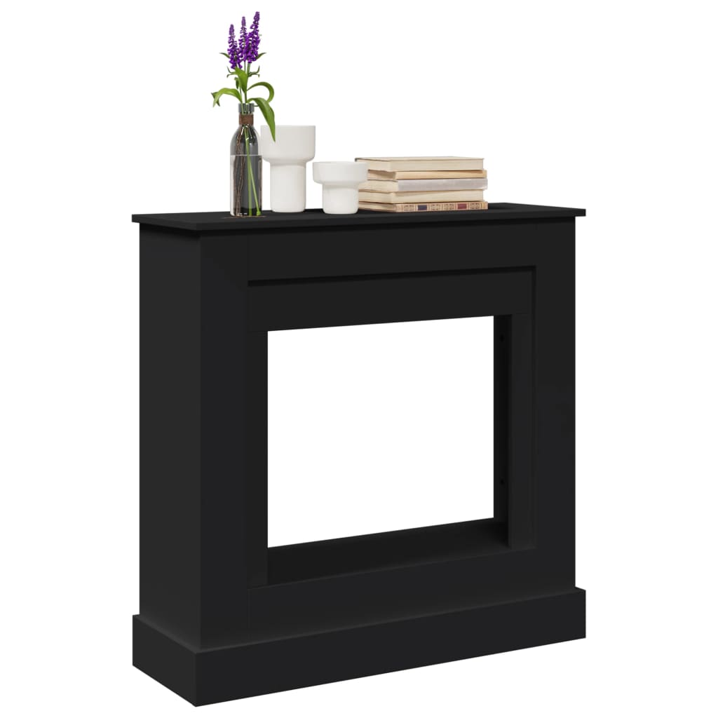 Kaminumrandung Braun Eichen-Optik 90X30X90 Cm Holzwerkstoff