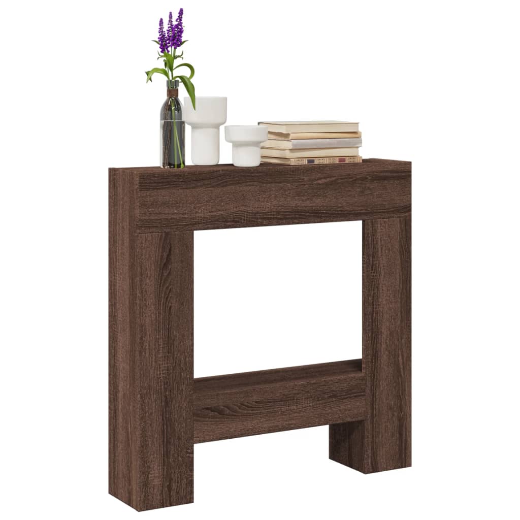 Kaminumrandung 81X18X82 Cm Holzwerkstoff