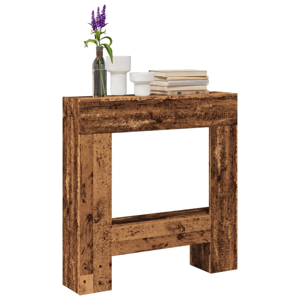 Kaminumrandung 81X18X82 Cm Holzwerkstoff