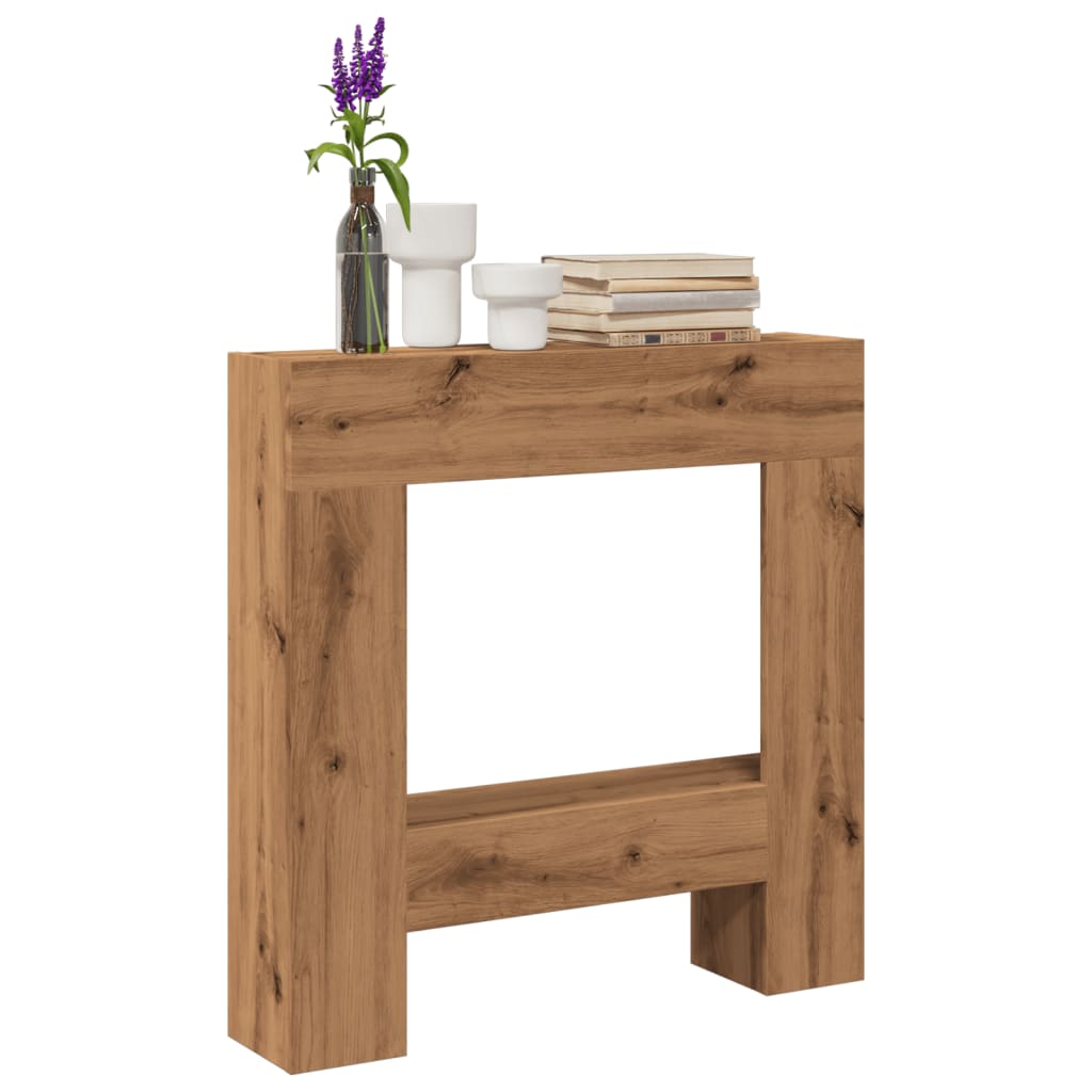 Kaminumrandung 81X18X82 Cm Holzwerkstoff