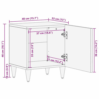 Bedside Cabinet With Door 40 X 33 X 46 Cm
