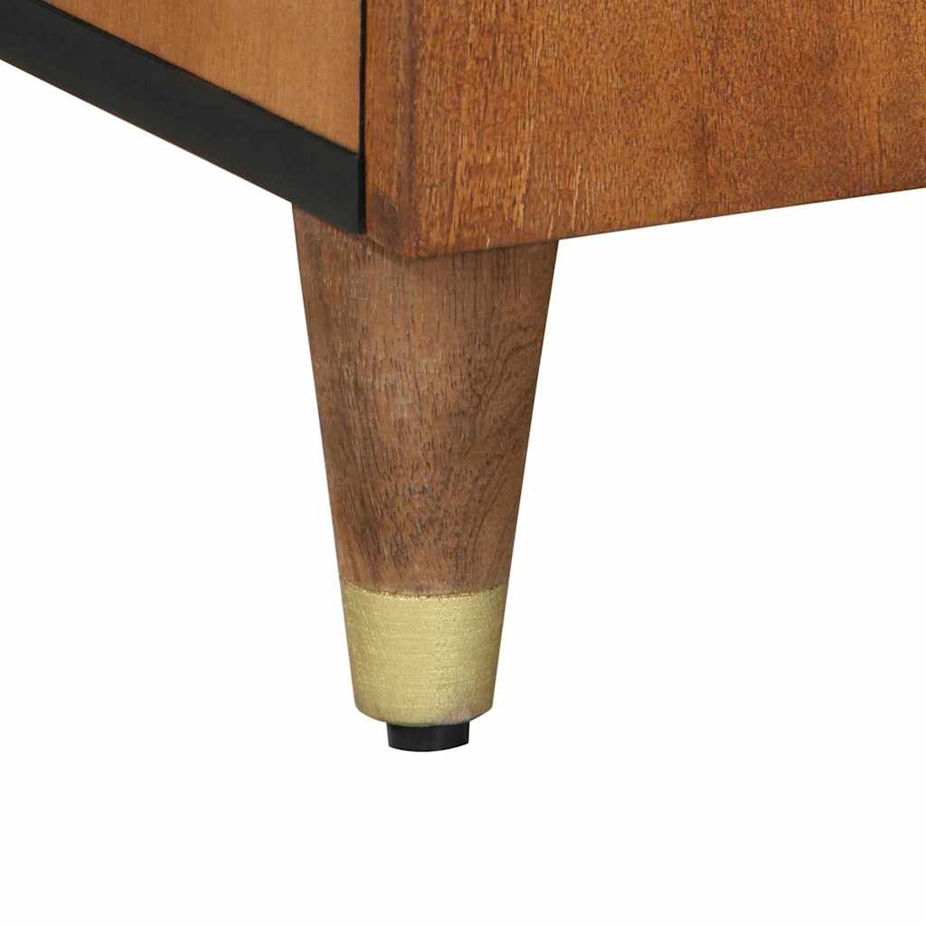 Tv-Schränk Mit Tür 105 X 33 X 46 Cm Massivholz Mango