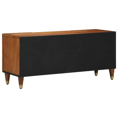 Tv-Schränk Mit Tür 105 X 33 X 46 Cm Massivholz Mango