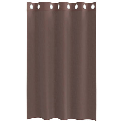 Voile Vorhänge 2 Stk. Braun