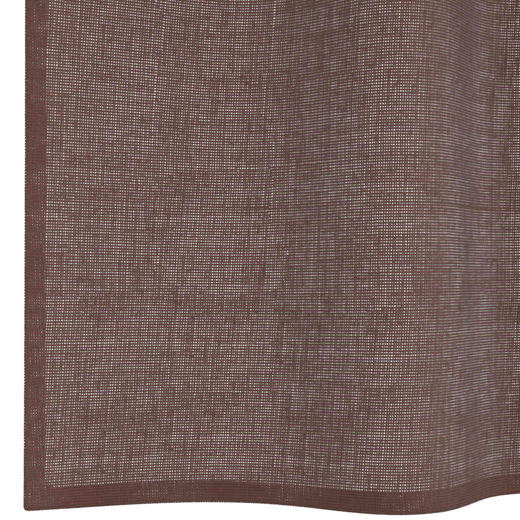 Voile Vorhänge 2 Stk. Braun