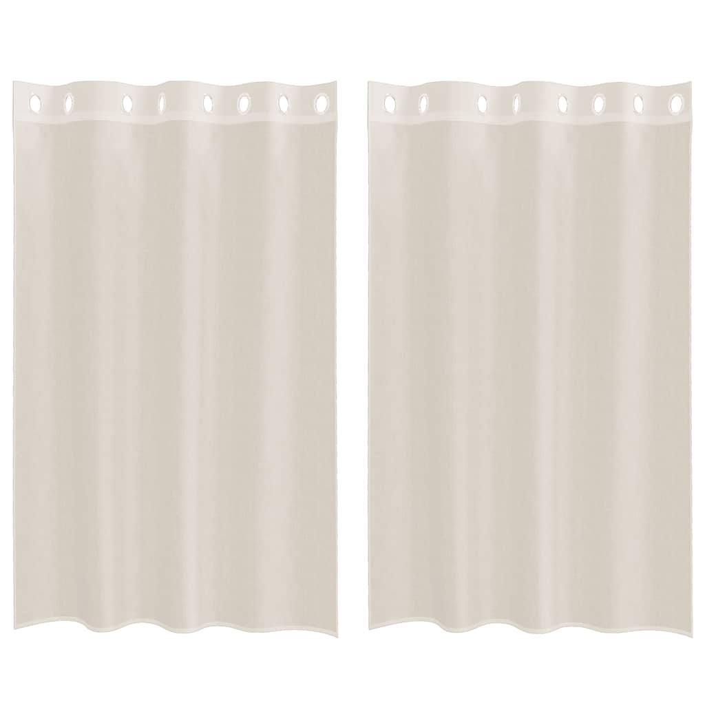 Voile Vorhänge 2 Stk. Creme