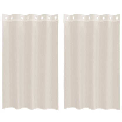 Voile Vorhänge 2 Stk. Creme