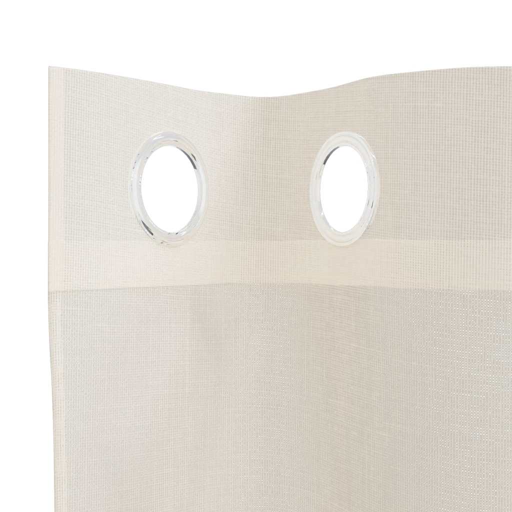 Voile Vorhänge 2 Stk. Creme