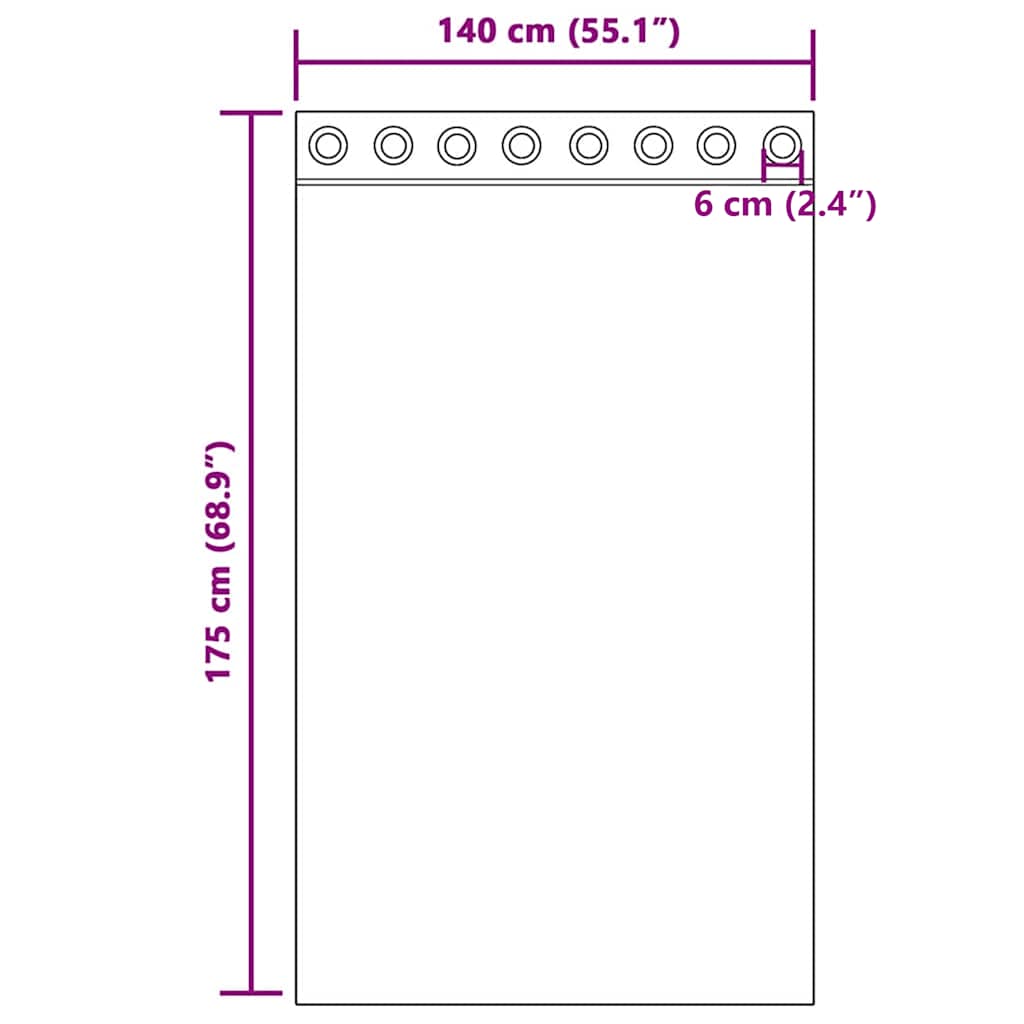 Voile Vorhänge 2 Stk. Creme