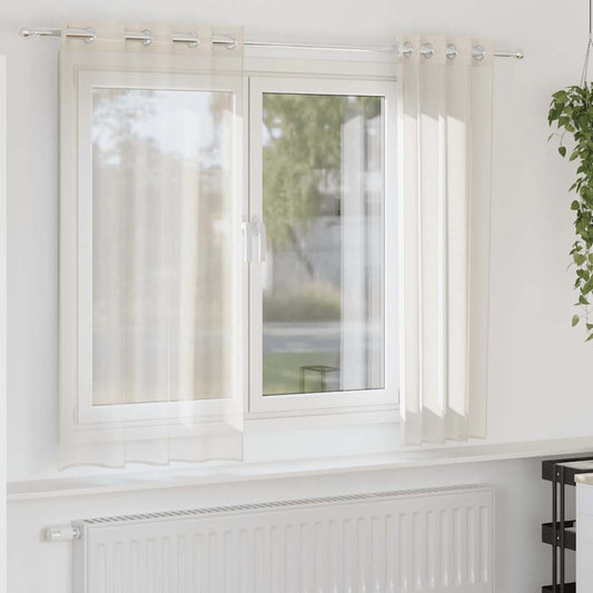 Voile Vorhänge 2 Stk. Creme