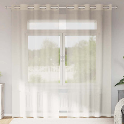 Voile Vorhänge 2 Stk. Creme
