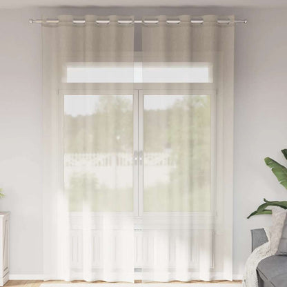 Voile Vorhänge 2 Stk. Creme