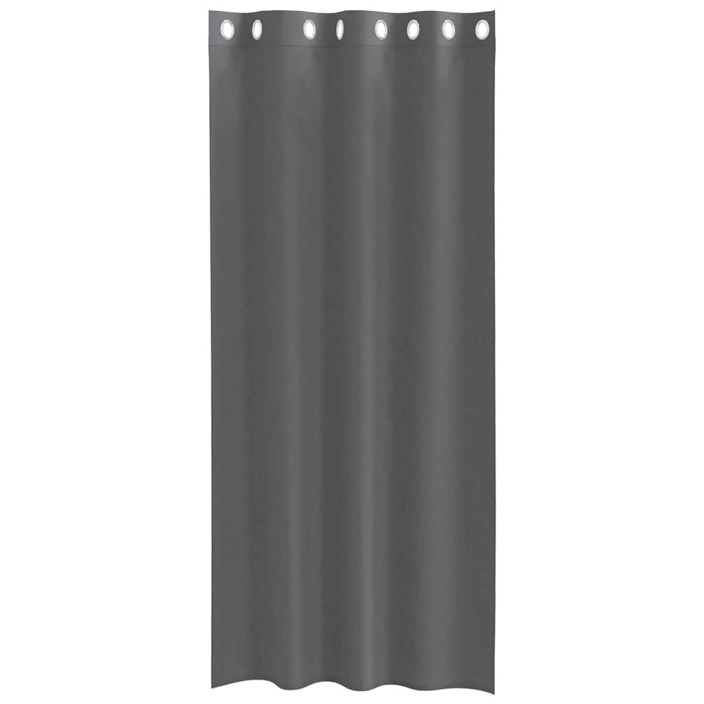 Voile Vorhänge 2 Stk. Dunkelgrau
