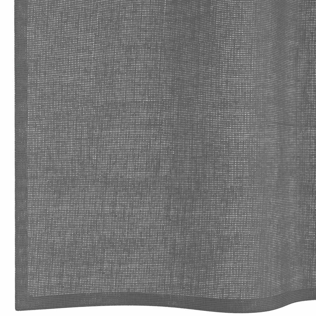 Voile Vorhänge 2 Stk. Dunkelgrau