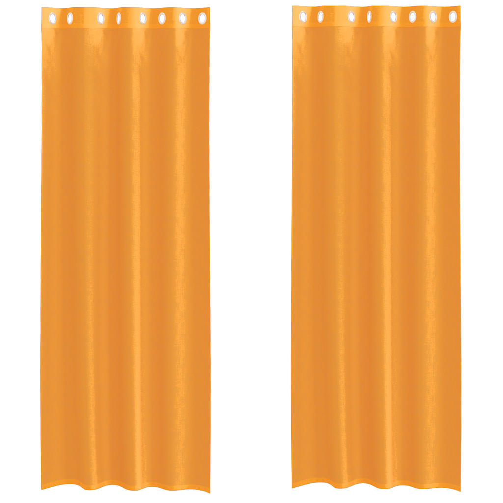 Voile Vorhänge 2 Stk. Orange