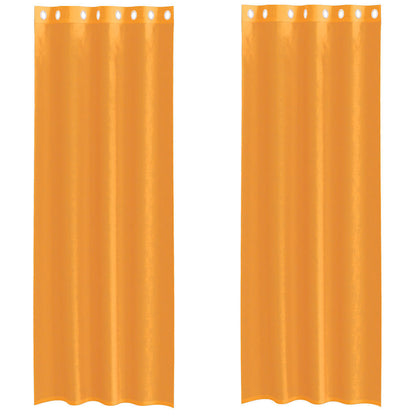Voile Vorhänge 2 Stk. Orange
