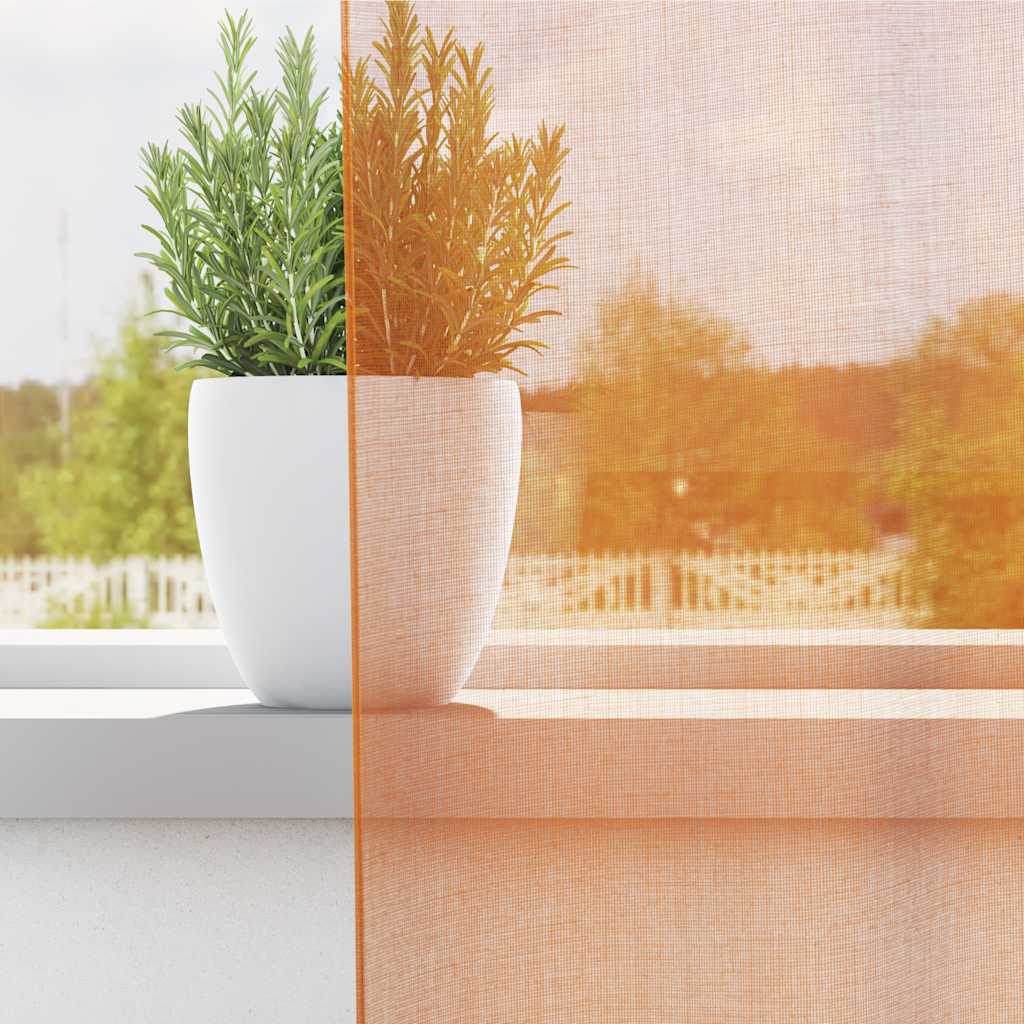 Voile Vorhänge 2 Stk. Orange