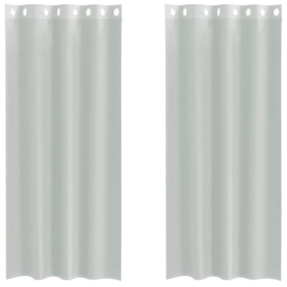 Voile Vorhänge 2 Stk. Hellgrau
