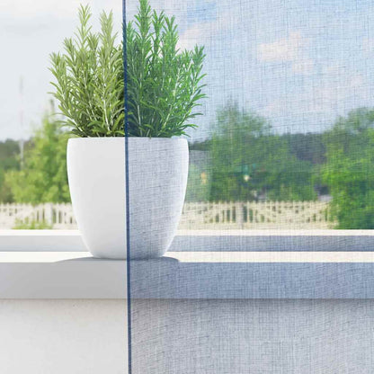 Voile Vorhänge 2 Stk. Königsblau
