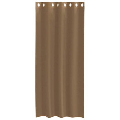 Voile Vorhänge 2 Stk. Hellbraun