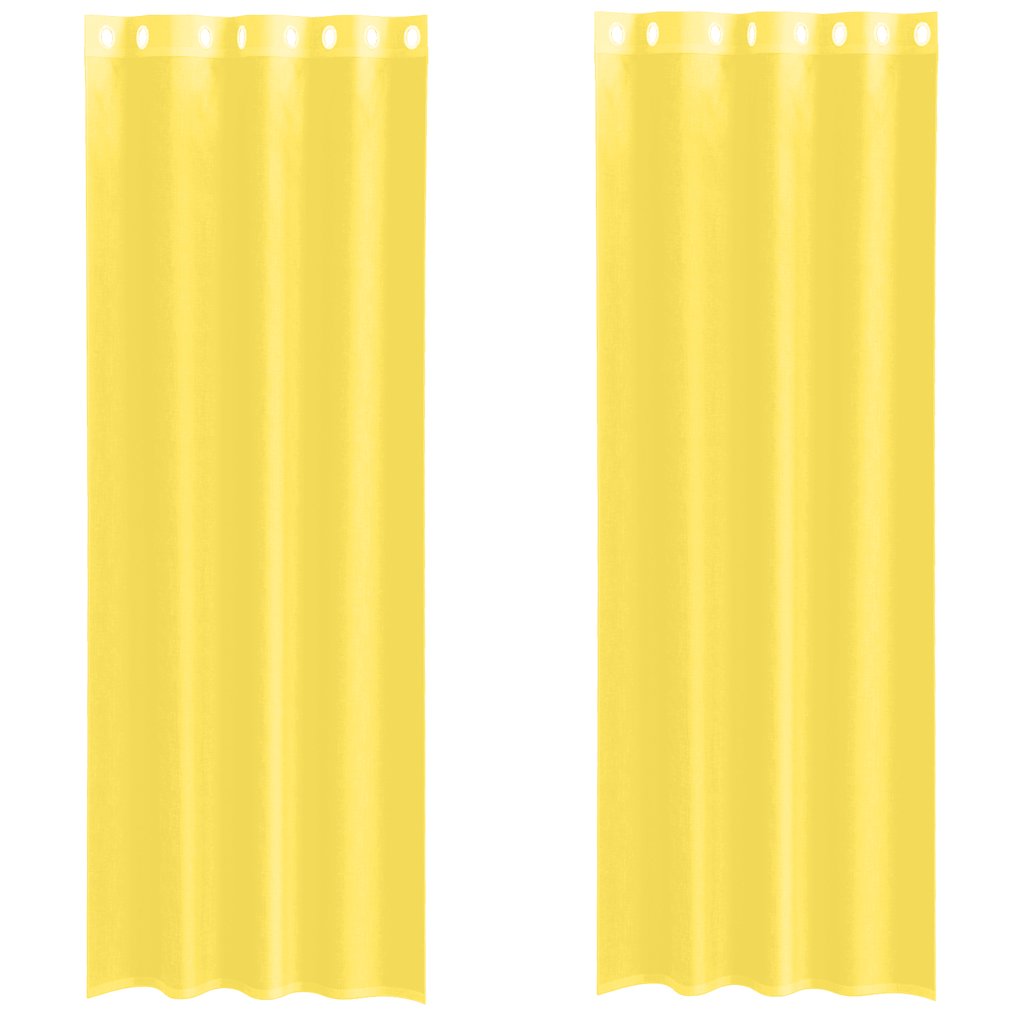 Voile Vorhänge 2 Stk. Gelb