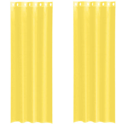 Voile Vorhänge 2 Stk. Gelb