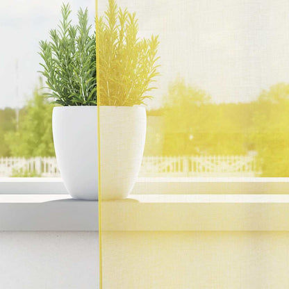 Voile Vorhänge 2 Stk. Gelb