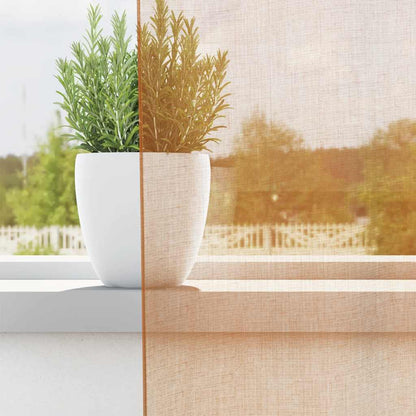 Voile Vorhänge 2 Stk. Terrakotta