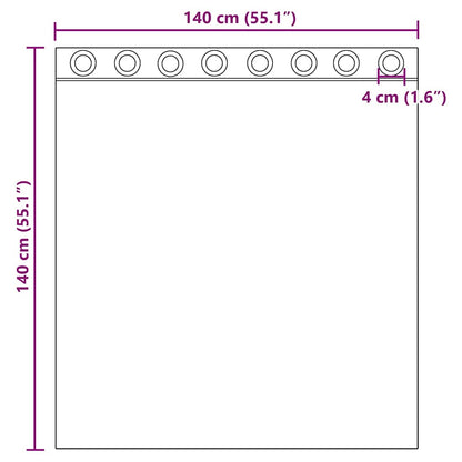 Voile Vorhänge 2 Stk. Terrakotta