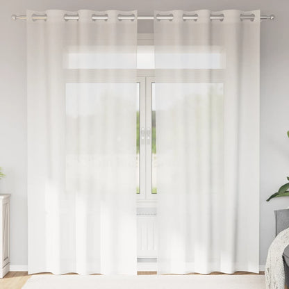 Voile Vorhänge 2 Stk. Weiß