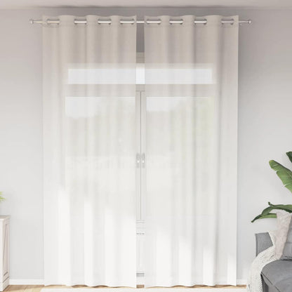 Voile Vorhänge 2 Stk. Weiß