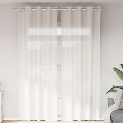 Voile Vorhänge 2 Stk. Weiß