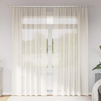 Voile Vorhänge 2 Stk. Creme