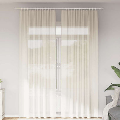 Voile Vorhänge 2 Stk. Creme