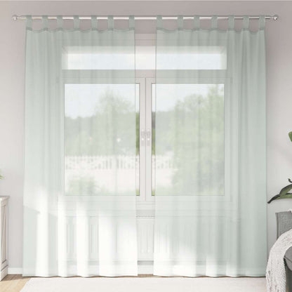Voile Vorhänge 2 Stk. Hellgrau