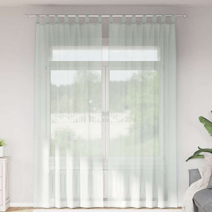 Voile Vorhänge 2 Stk. Hellgrau