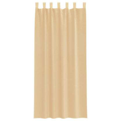 Voile Vorhänge 2 Stk. Sandfarbe