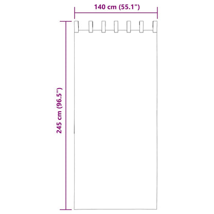 Voile Vorhänge 2 Stk. Sandfarbe