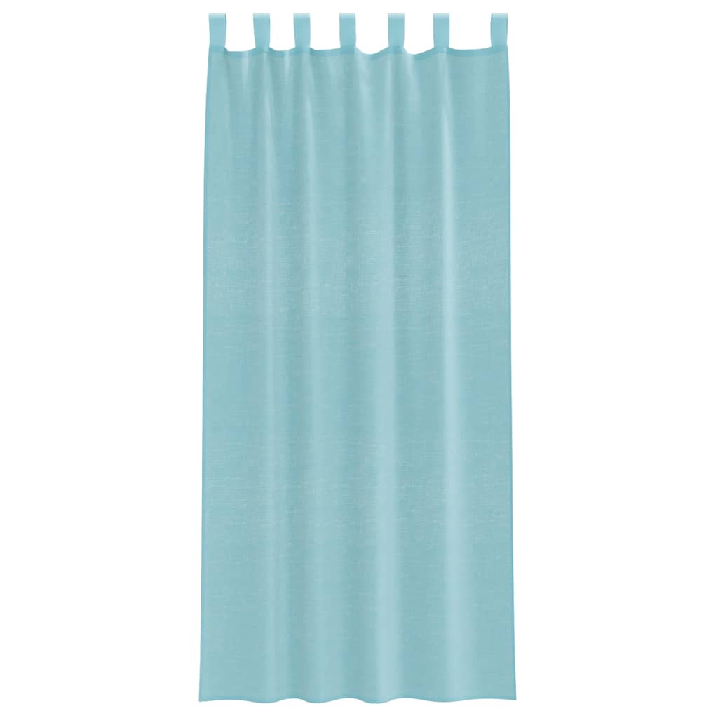 Voile Vorhänge 2 Stk. Türkis