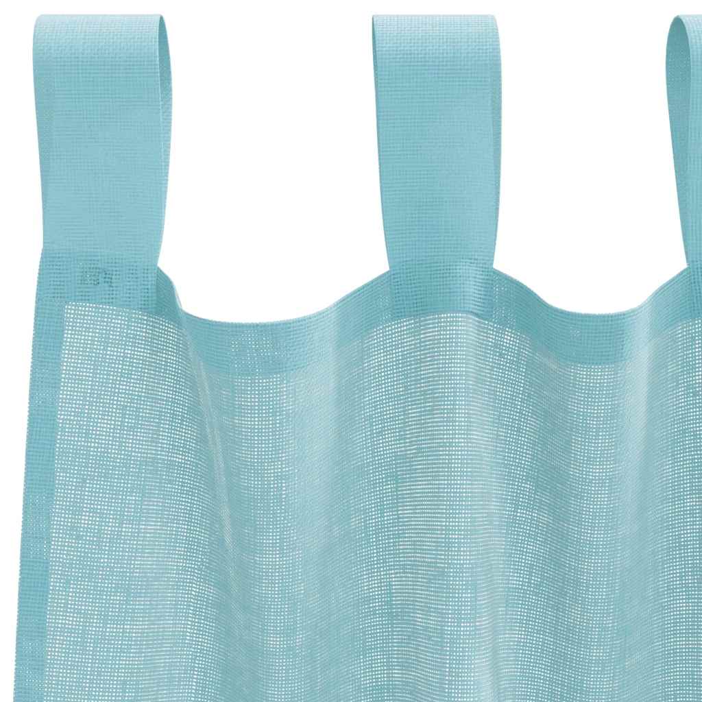 Voile Vorhänge 2 Stk. Türkis