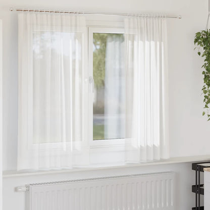 Voile Vorhänge 2 Stk. Weiß