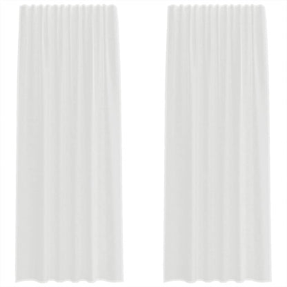 Voile Vorhänge 2 Stk. Weiß