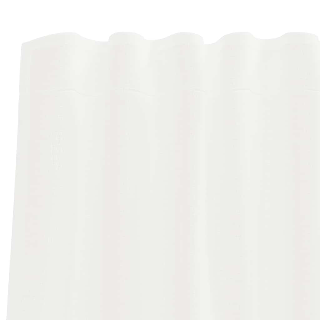 Voile Vorhänge 2 Stk. Weiß