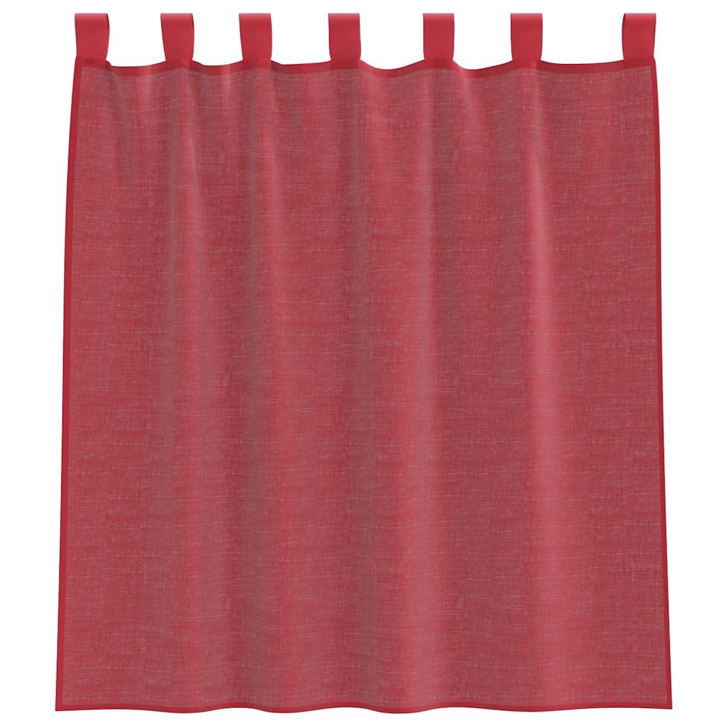 Voile Vorhänge 2 Stk. Weinrot