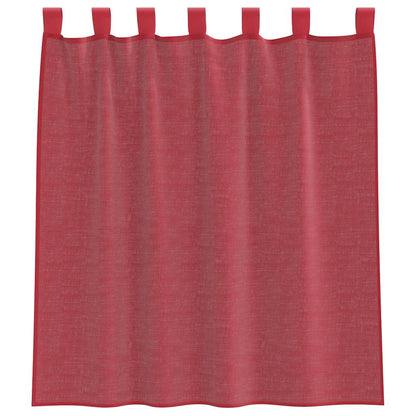 Voile Vorhänge 2 Stk. Weinrot