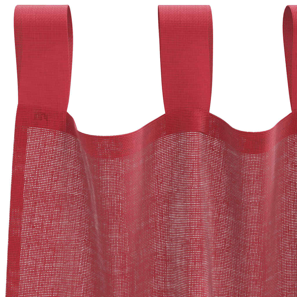 Voile Vorhänge 2 Stk. Weinrot