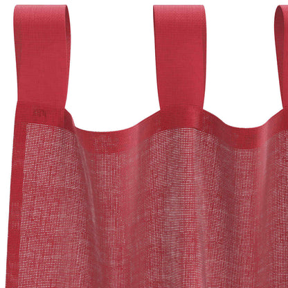 Voile Vorhänge 2 Stk. Weinrot