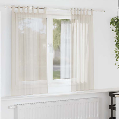 Voile Vorhänge 2 Stk. Creme